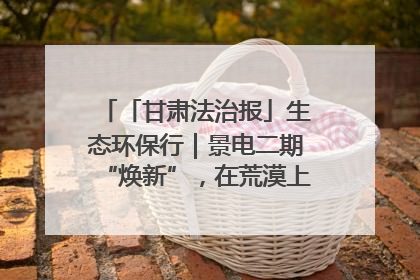 「甘肃法治报」生态环保行｜景电二期“焕新”，在荒漠上筑起一道绿色长城