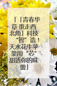「青春华章·重走西北角」科技“智”造！天水花牛苹果用“芯”甜透你的味蕾