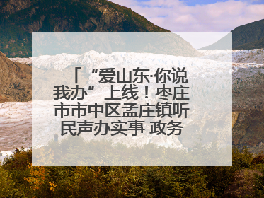 “爱山东·你说我办”上线！枣庄市市中区孟庄镇听民声办实事 政务服务暖心升级