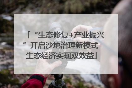 “生态修复+产业振兴”开启沙地治理新模式 生态经济实现双效益