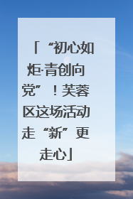 “初心如炬·青创向党”！芙蓉区这场活动走“新”更走心