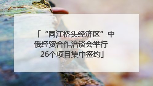 “同江桥头经济区”中俄经贸合作洽谈会举行 26个项目集中签约