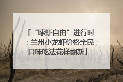 “嗦虾自由”进行时：兰州小龙虾价格亲民口味吃法花样翻新