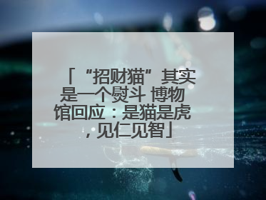 “招财猫”其实是一个熨斗 博物馆回应：是猫是虎，见仁见智