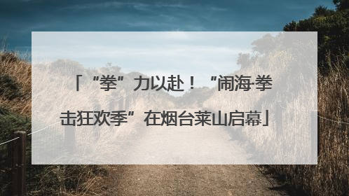 “拳”力以赴！“闹海·拳击狂欢季”在烟台莱山启幕