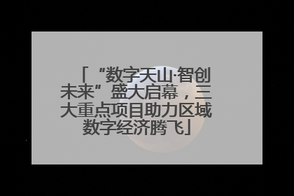 “数字天山·智创未来”盛大启幕，三大重点项目助力区域数字经济腾飞