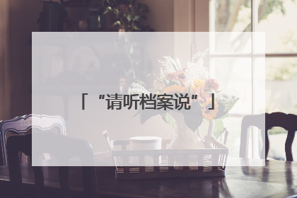 “请听档案说”
