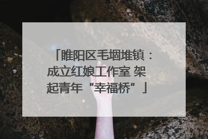 睢阳区毛堌堆镇：成立红娘工作室 架起青年“幸福桥”