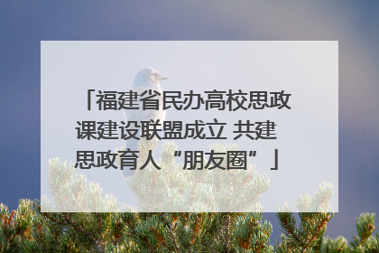 福建省民办高校思政课建设联盟成立 共建思政育人“朋友圈”