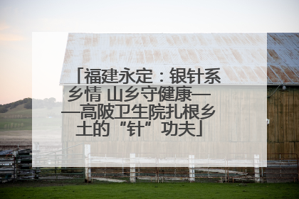 福建永定：银针系乡情 山乡守健康——高陂卫生院扎根乡土的“针”功夫