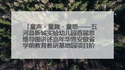 童声・童趣・童思——五河县新城实验幼儿园首届思维导图讲述嘉年华暨安徽省学前教育教研基地园项目阶段性成果展示活动