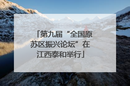 第九届“全国原苏区振兴论坛”在江西泰和举行