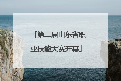第二届山东省职业技能大赛开幕