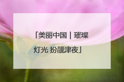 美丽中国｜璀璨灯光 扮靓津夜