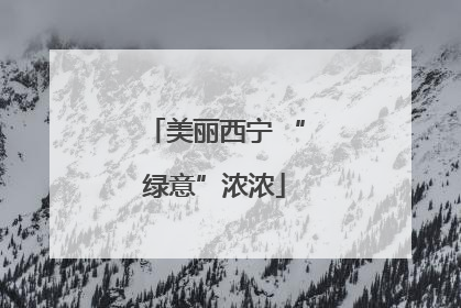 美丽西宁 “绿意”浓浓