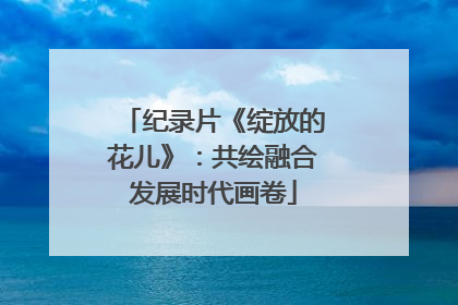 纪录片《绽放的花儿》：共绘融合发展时代画卷