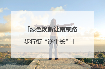 绿色焕新让南京路步行街“逆生长”