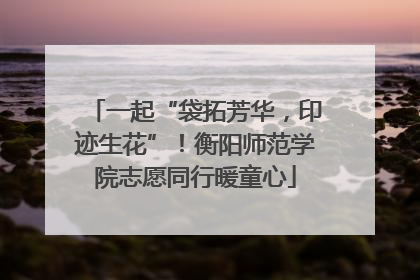 一起“袋拓芳华，印迹生花”！衡阳师范学院志愿同行暖童心