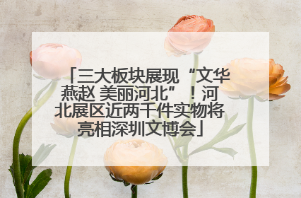三大板块展现“文华燕赵 美丽河北”！河北展区近两千件实物将亮相深圳文博会
