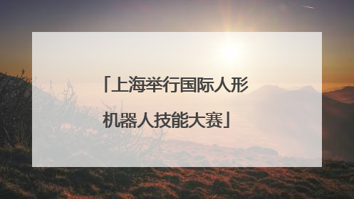 上海举行国际人形机器人技能大赛