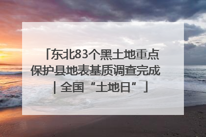 东北83个黑土地重点保护县地表基质调查完成｜全国“土地日”