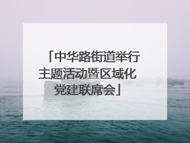 中华路街道举行主题活动暨区域化党建联席会
