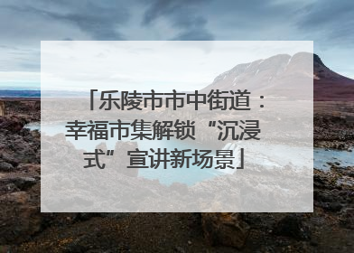 乐陵市市中街道：幸福市集解锁“沉浸式”宣讲新场景