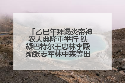 乙巳年拜谒炎帝神农大典隆重举行 铁凝巴特尔王忠林李殿勋张志军林中森等出席 孙伟主持