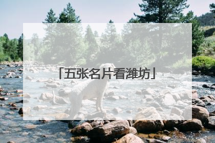 五张名片看潍坊