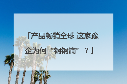 产品畅销全球 这家豫企为何“钢钢滴”？