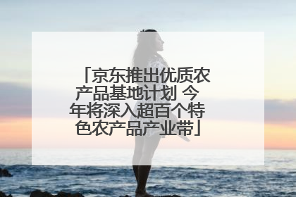 京东推出优质农产品基地计划 今年将深入超百个特色农产品产业带