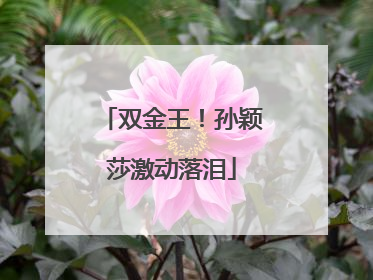 双金王！孙颖莎激动落泪