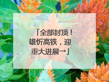 全部封顶！雄忻高铁，迎重大进展→