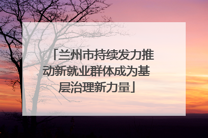 兰州市持续发力推动新就业群体成为基层治理新力量