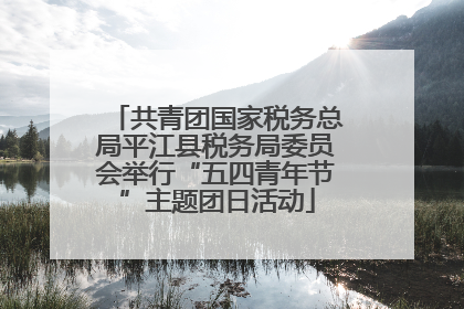 共青团国家税务总局平江县税务局委员会举行“五四青年节”主题团日活动
