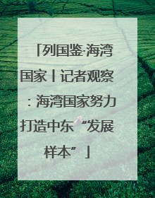 列国鉴·海湾国家丨记者观察：海湾国家努力打造中东“发展样本”