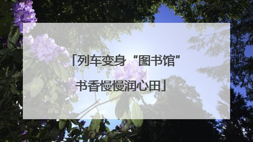 列车变身“图书馆” 书香慢慢润心田