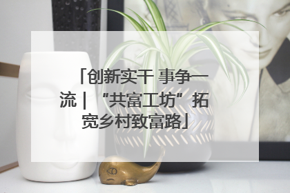 创新实干 事争一流｜“共富工坊”拓宽乡村致富路