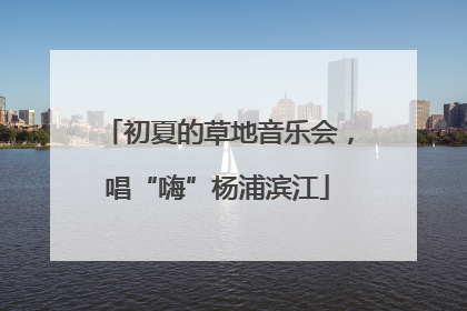 初夏的草地音乐会，唱“嗨”杨浦滨江