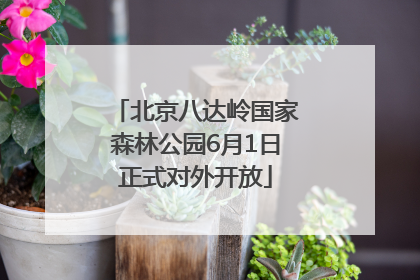 北京八达岭国家森林公园6月1日正式对外开放