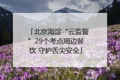 北京海淀“云监管”29个考点周边餐饮 守护舌尖安全