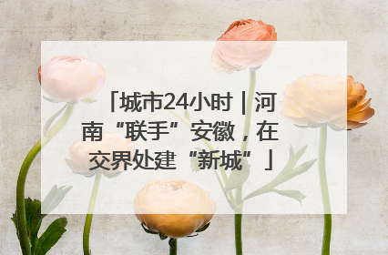 城市24小时｜河南“联手”安徽，在交界处建“新城”
