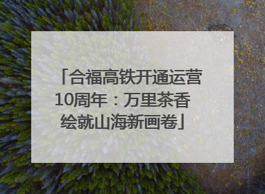 合福高铁开通运营10周年：万里茶香绘就山海新画卷