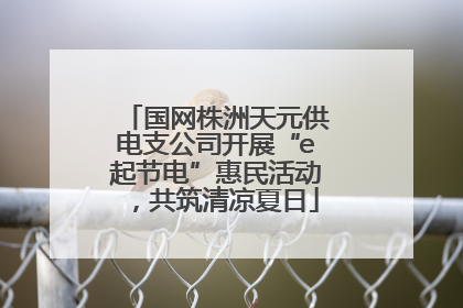 国网株洲天元供电支公司开展“e起节电”惠民活动，共筑清凉夏日