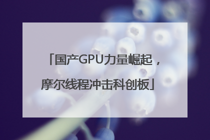 国产GPU力量崛起，摩尔线程冲击科创板
