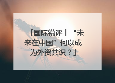 国际锐评丨“未来在中国”何以成为外资共识？