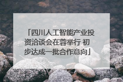 四川人工智能产业投资洽谈会在蓉举行 初步达成一批合作意向