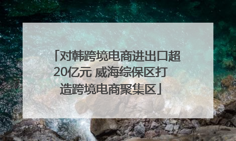 对韩跨境电商进出口超20亿元 威海综保区打造跨境电商聚集区
