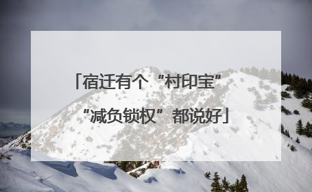 宿迁有个“村印宝” “减负锁权”都说好