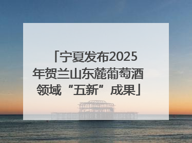 宁夏发布2025年贺兰山东麓葡萄酒领域“五新”成果